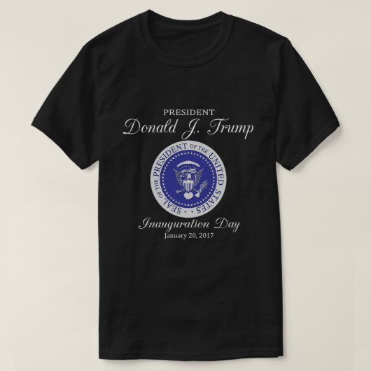 T-shirt Jour d'inauguration de Donald Trump (Design devant)
