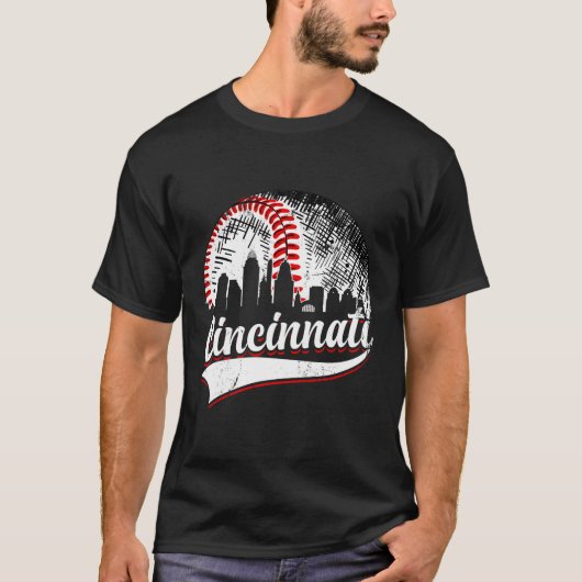 T-shirt Jour du baseball Cincinnati (Devant)