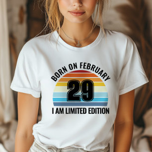 T-shirt Jour du baut 29 février Coucher de soleil Vintage