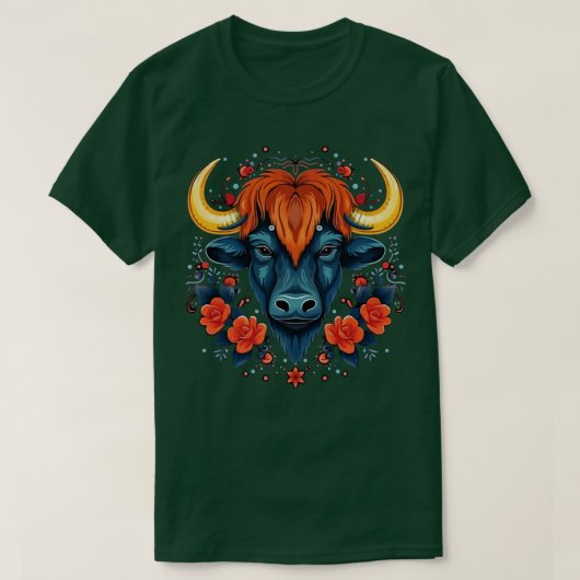 T-shirt Jour du Bison Valentine (Design devant)