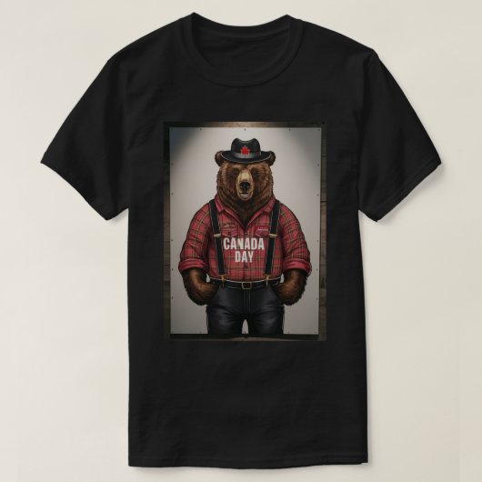 T-shirt Jour du Canada de la sériole de l'ours (Design devant)