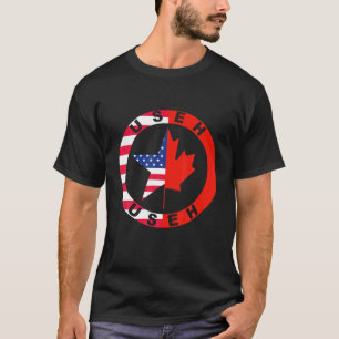 T-shirt Jour du Canada des États-Unis Drapeau canadien amé
