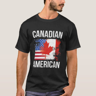T-shirt Jour du Canada mignon drapeau canadien américain c