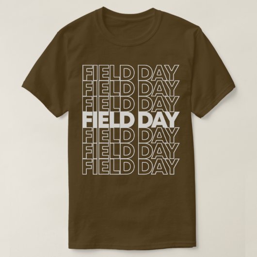 T-shirt Jour du champ rétroactif (Design devant)
