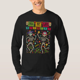 T-shirt Jour Du Costume Dia De Los Muertos De Skeleto Mort