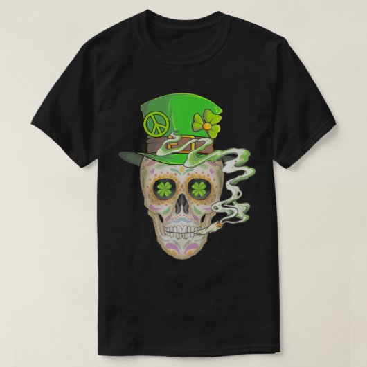 T-shirt Jour du crâne de sucre Boho cool de la rue Morte (Design devant)