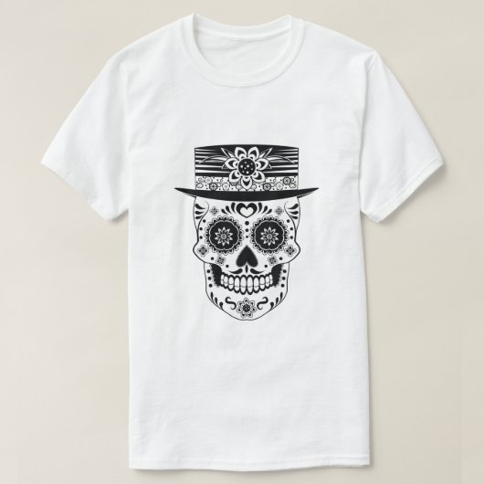 T-shirt Jour du crâne de sucre mort (Design devant)