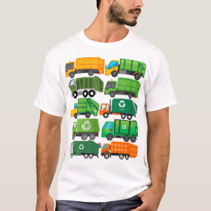 T-shirt Jour du recyclage des camions de déchets Séparatio