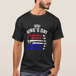T-shirt Jour du Roi Pays-Bas 2025 Couronne Drôle Koningsda