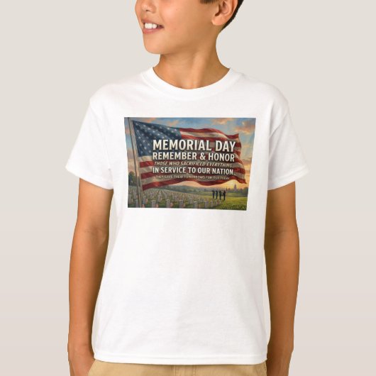 T-shirt Jour du Souvenir (Devant)