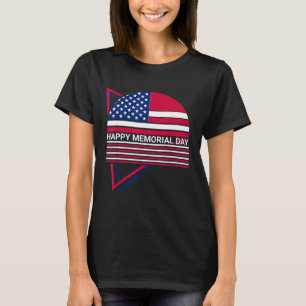 T-shirt Jour du Souvenir Drapeau USA Patriotique Joyeux Jo