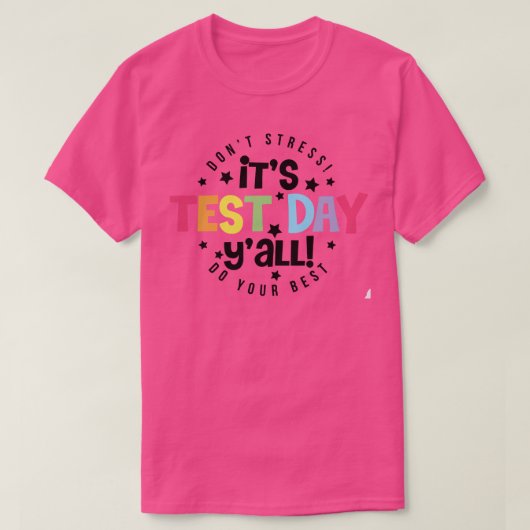 T-shirt jour du test (Design devant)