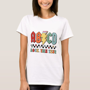 T-shirt Jour Enseignant Motivation Étudiant Retro Rock The