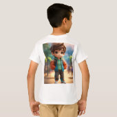 T-shirt Jour ensoleillé Crème glacée délice (Dos entier)