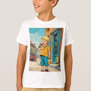 T-shirt Jour ensoleillé Crème glacée délice