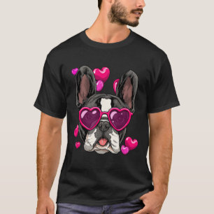 T-shirt Jour French Bulldog Heart Couples Love Day Chien