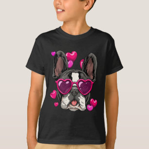 T-shirt Jour French Bulldog Heart Couples Love Day Chien
