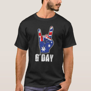 T-shirt Jour Good Australian Drapeau Rock Signal Australie