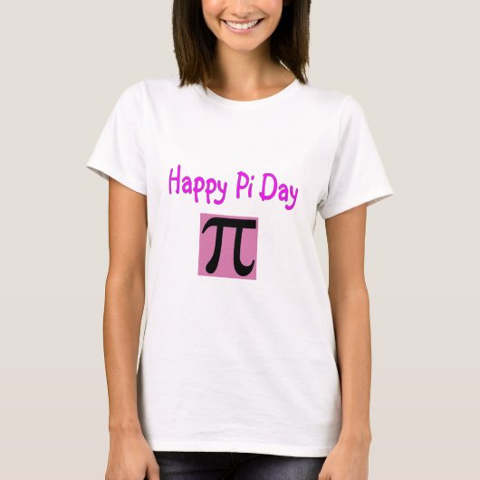 T-shirt Jour heureux de pi (Devant)