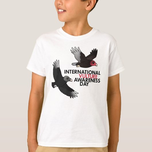 T-shirt Jour international de conscience de vautour (Devant)
