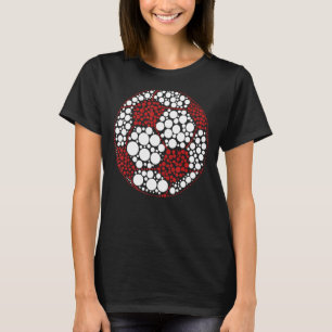 T-shirt Jour international de football Pointe Polka Jeu Jo