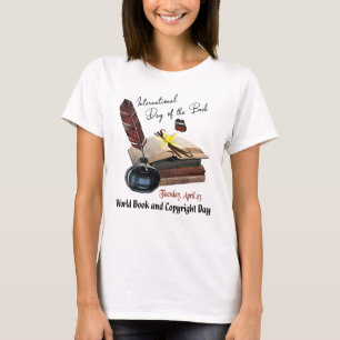 T-shirt Jour international du livre, jour de livre du