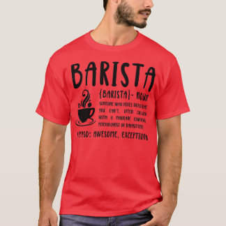 T-shirt Jour National Barista Définition de Barista