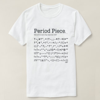 T-shirt Jour national de la Ponctuation
