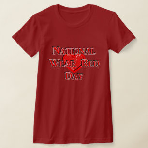 T-shirt Jour national de la Rouge