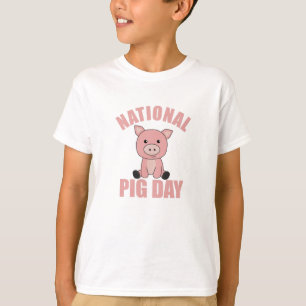 T-shirt Jour National Du Cochon Cochon Mélange Pour Jour D