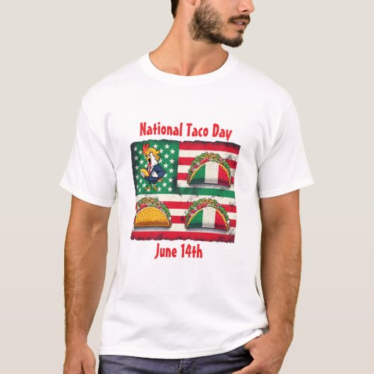 T-shirt Jour national du Taco de Trump (Devant)