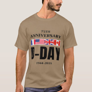 T-shirt Jour Normandie Landing 75e anniversaire Hommes G F