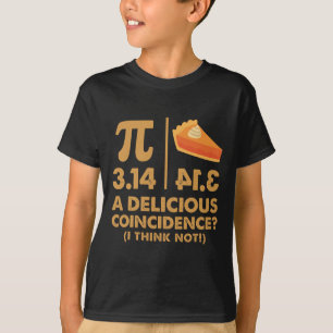 T-shirt Jour Pi 3.14 Délicieuse Coincidence Masse Nerd
