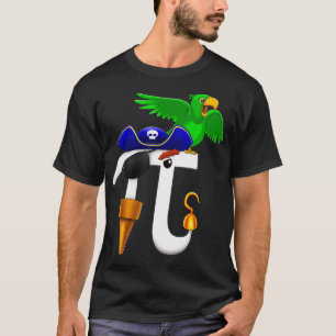 T-shirt Jour PI Pirate T Chemise Math Geek Parrot Cadeau H