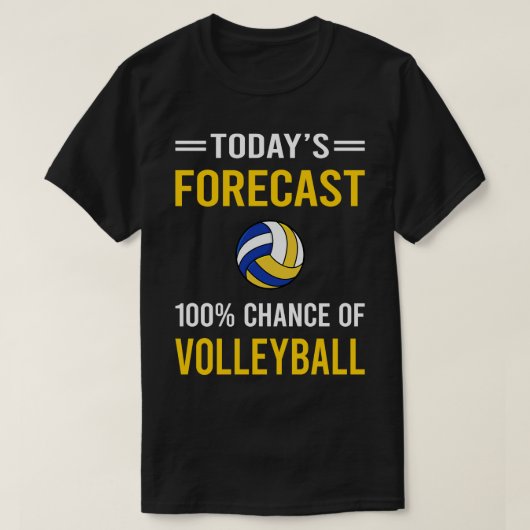 T-shirt Jour Prévision Volleyball (Design devant)