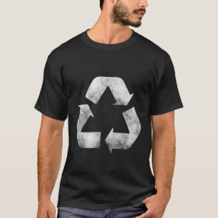 T-shirt Jour-Terre-vert-panneau de recyclage-Tout-recycleu