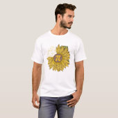 T-shirt Jour Tournesol 3 14 Pi Numéro (Devant entier)