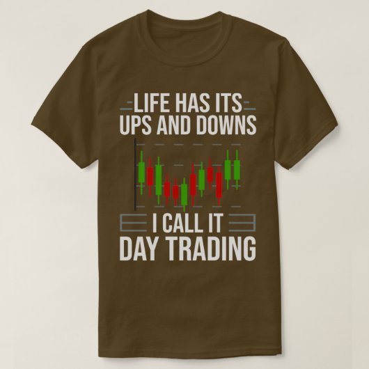 T-shirt Jour Trader Débutant Stock Forex 7 (Design devant)