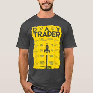 T-shirt Jour Trader Moon Stock Investisseur Forex