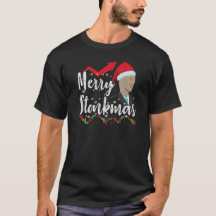 T-shirt Jour Trader Stocks Noël Joyeux Stonkmas bougies