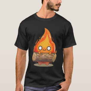 T-shirt Journal de retenue de la flamme de dessin lunaire