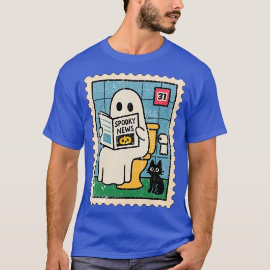 T-shirt Journal Ghost Reading (Devant)