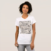 T-shirt Journal vintage (Devant entier)