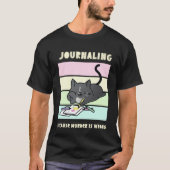 T-shirt Journalisation Parce Que Cute Tuxedo Chat Cosy Mys (Devant)
