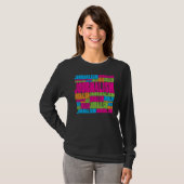 T-shirt Journalisme coloré (Devant entier)