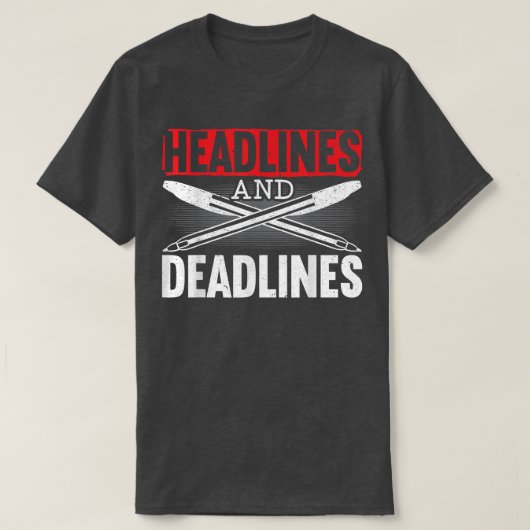 T-shirt Journalisme Correspondant J (Design devant)