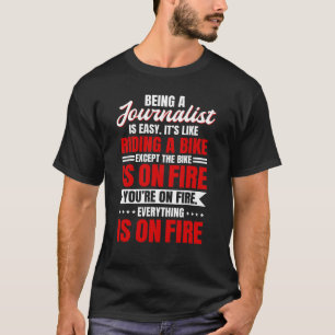 T-shirt Journaliste Rédacteur Reporter Présentateur Journa
