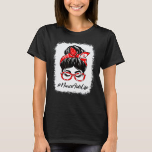 T-shirt Journée d'appréciation du chignon décoiffé décolor