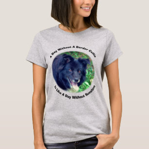 T-shirt Journée de Border Collie sans soleil