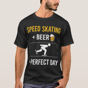 T-shirt Journee de la bière de patinage de vitesse Patin P